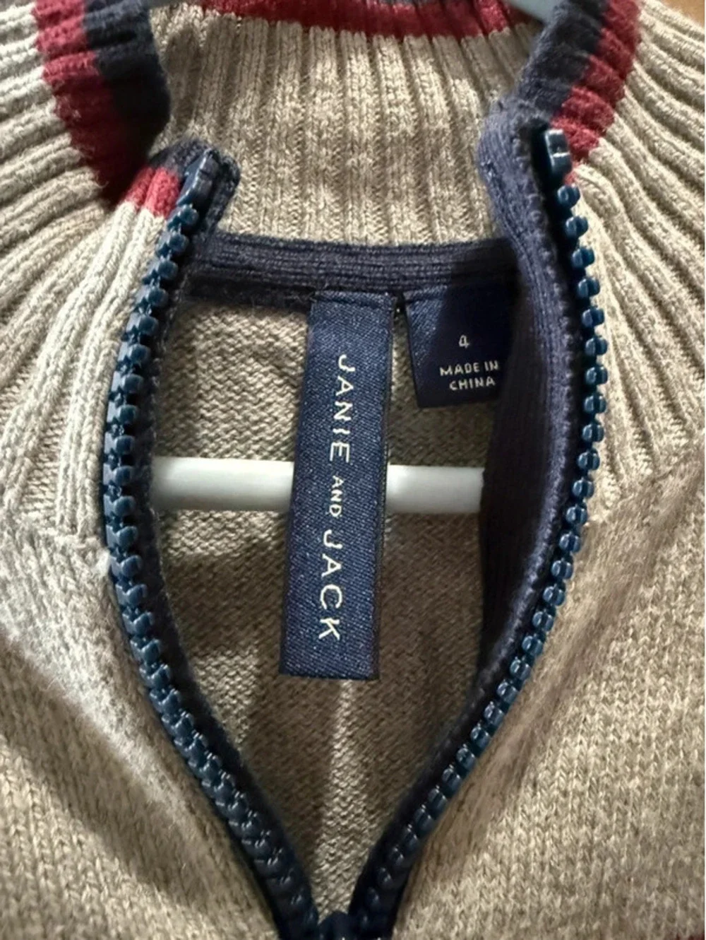 Boys Janie & Jack Half-Zip Sweater